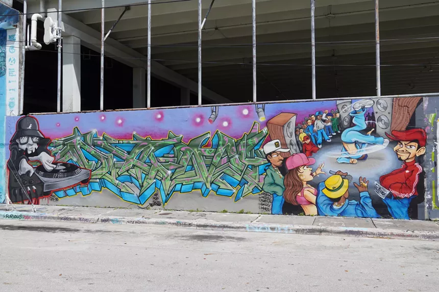 Mural by DAM Crew in Wynwood