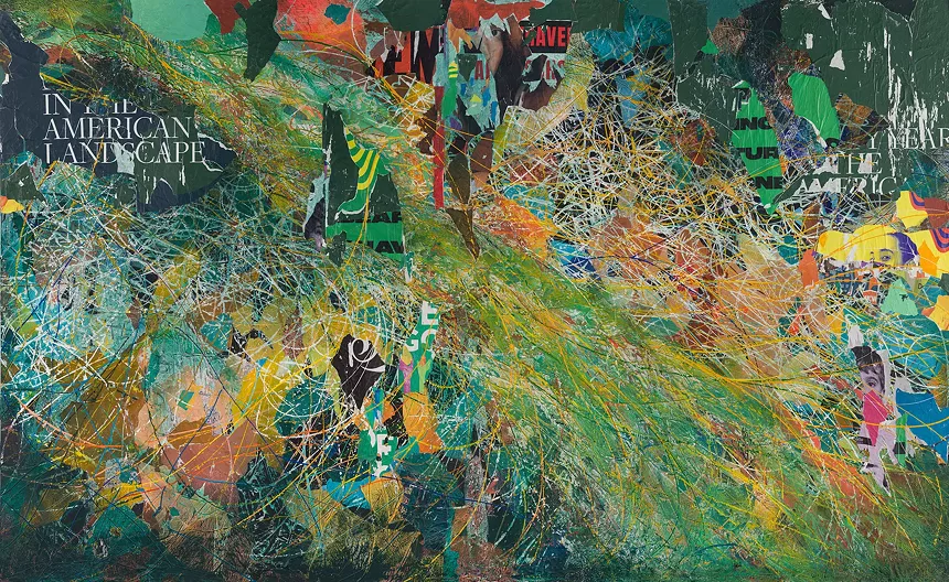 Abstract painting by José Parlá