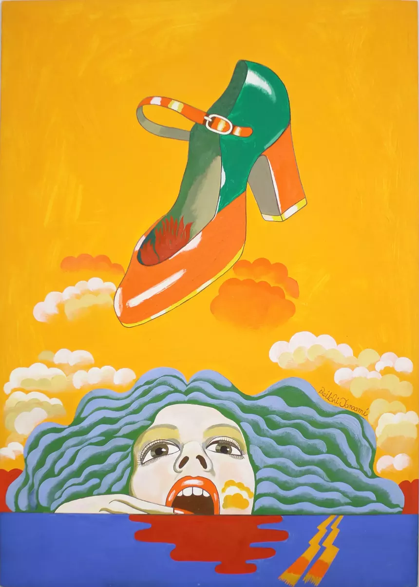 Pop art painting by Keiichi Tanaami