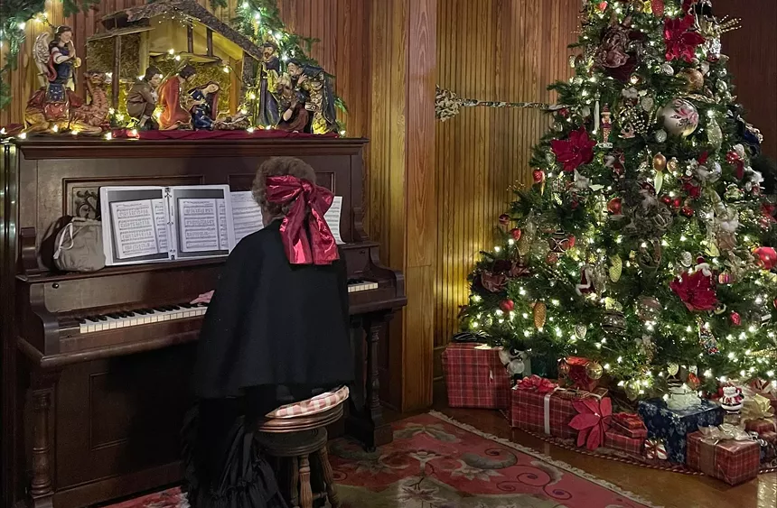 Holiday display at the Historic Stranahan House Museum in Fort Lauderdale