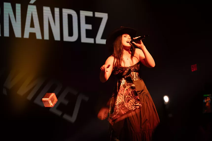 Camila Fernandez performing onstage at LIV