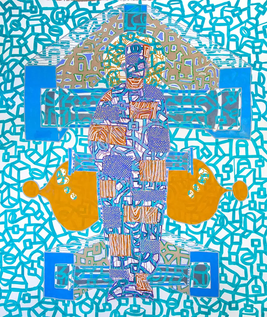 Abstract painting by Marlon Forrester