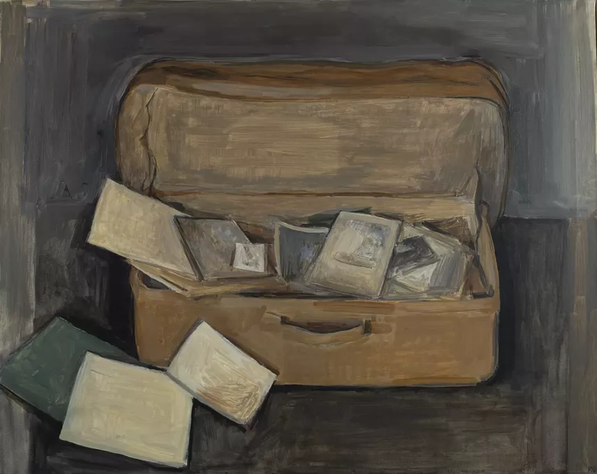 Linda Kohen's painting, Ya Salieron Algunos Papeles