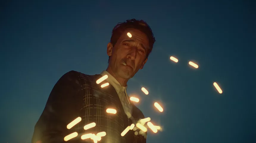Still of Adrien Brody in The Brutalist