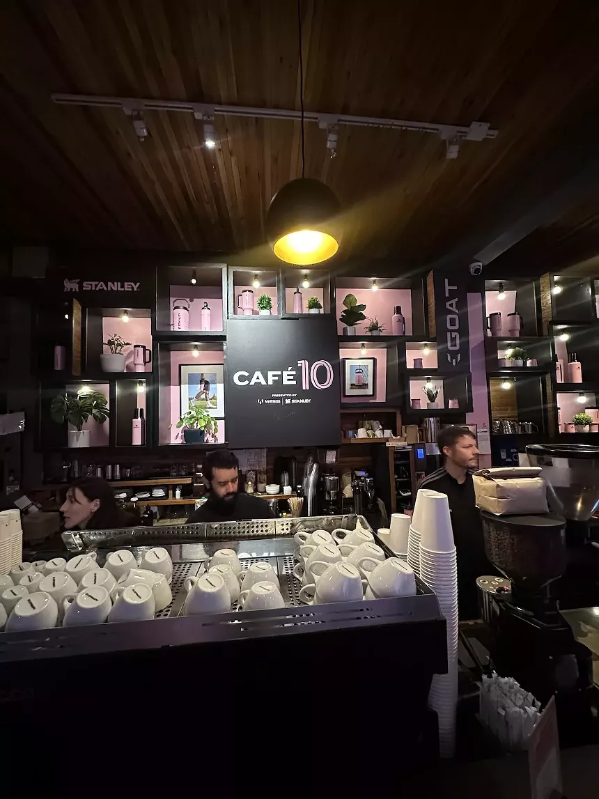 Messi x Stanley Café10 pop-up at Panther Coffee in Wynwood