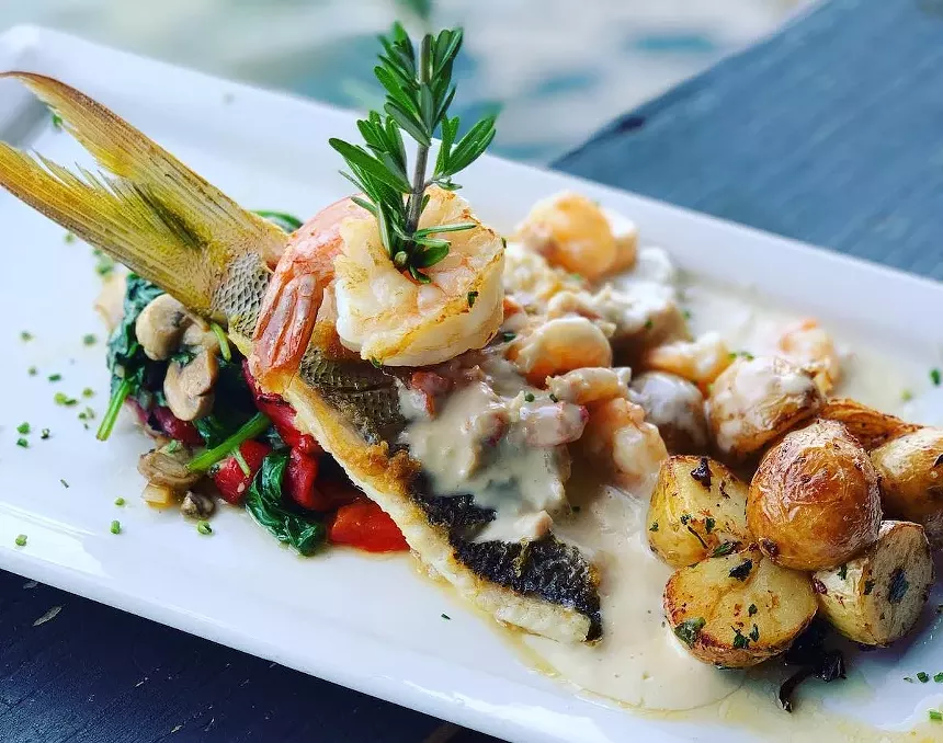a seafood dish