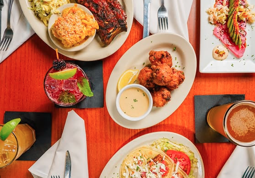 plates of food on a table