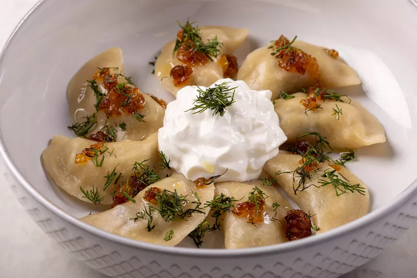 dumplings on plate