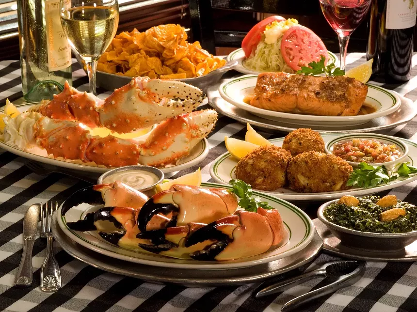 a spread of food
