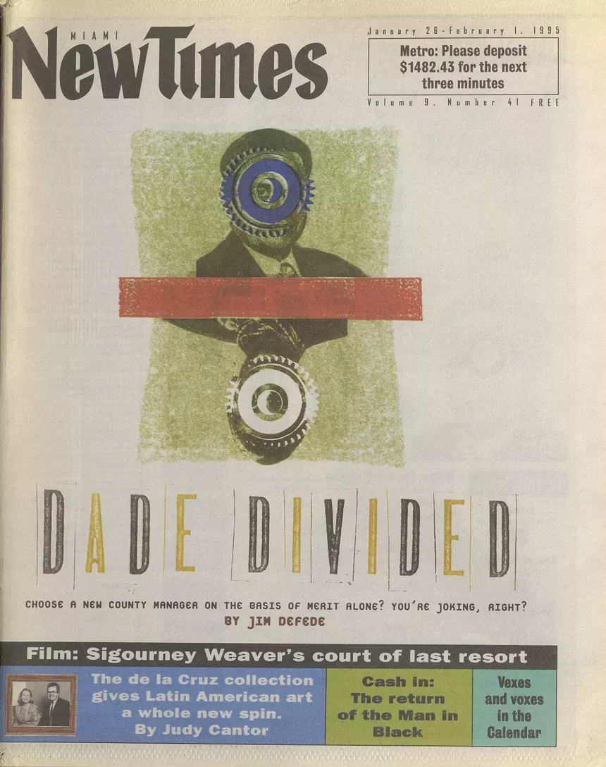 the cover of the January 19-25, 1995 issue of Miami New Times