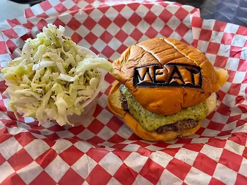 a burger