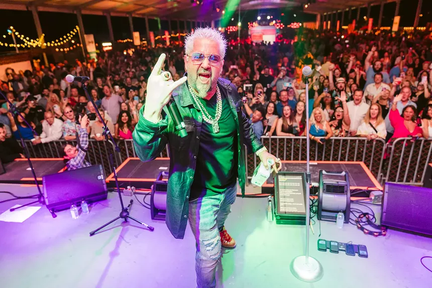 a man on stage