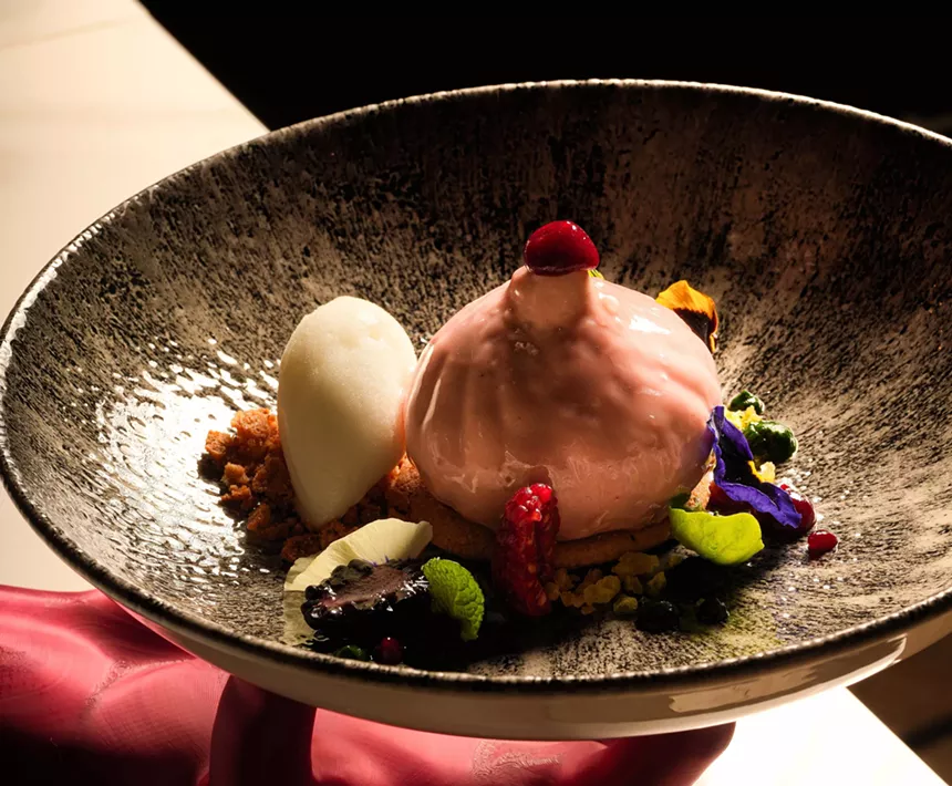 a dessert in a bowl