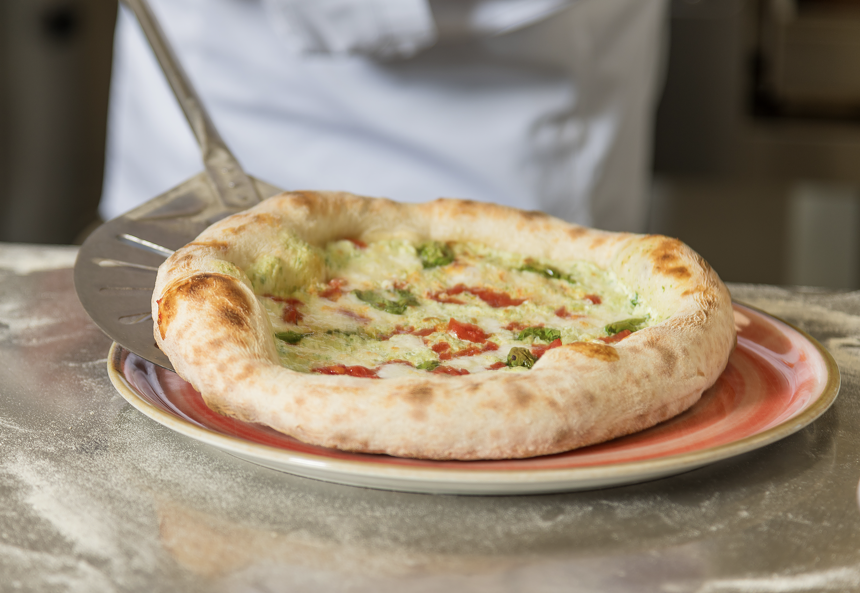 an entire pizza