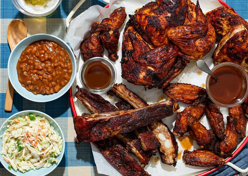 meats on a platter