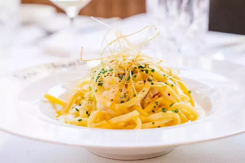 pasta in a dish