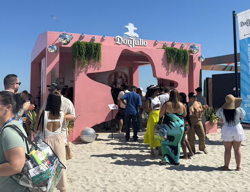 A crowd of people at a Don Julio activation