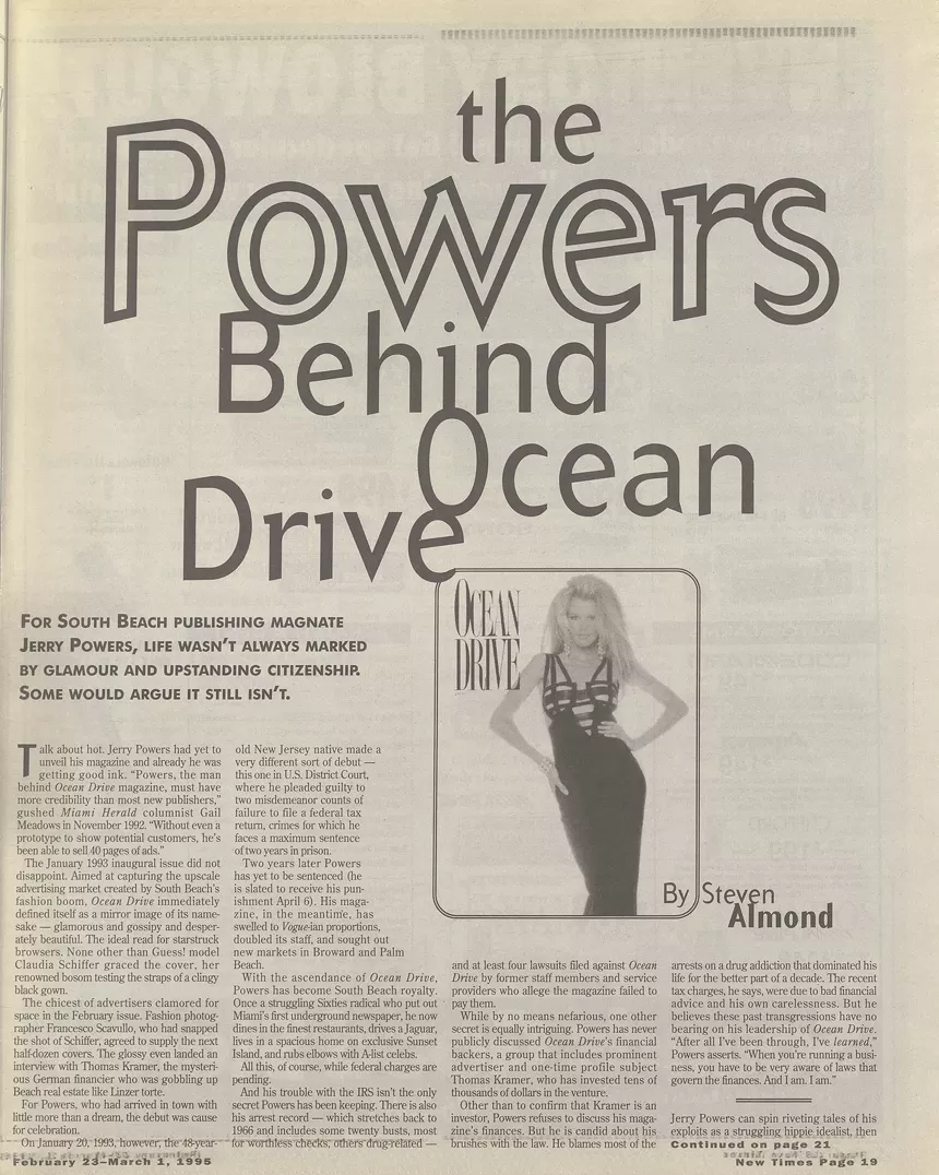 Screenshot of a page from Miami New Times