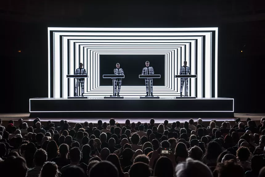 Kraftwerk performing live at the Adrienne Arsht Center in Miami