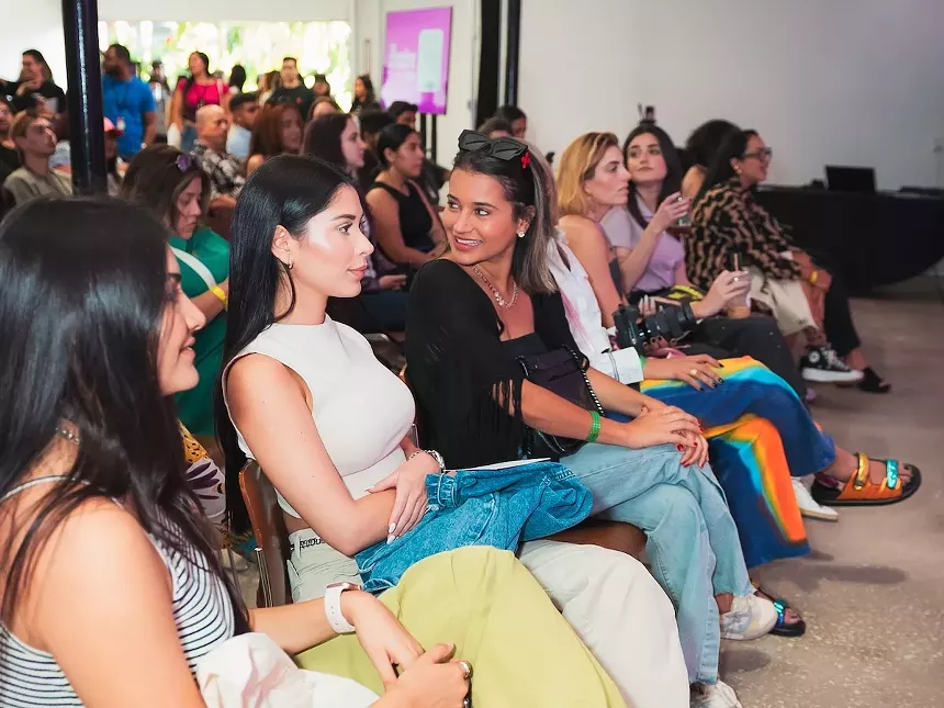The crowd at Unsin Music Conference & Festival in Miami