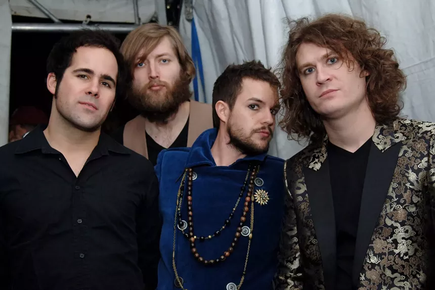 The Killers backstage at Ultra Music Festival in Miami