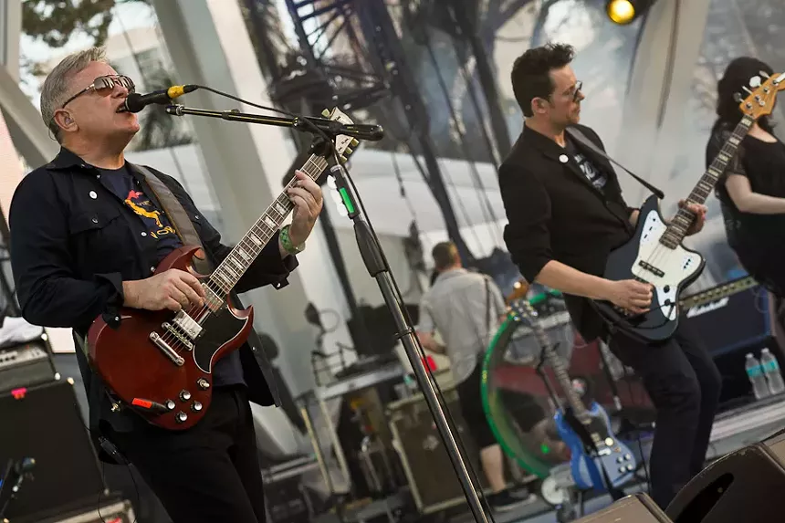 New Order onstage at Ultra Music Festival