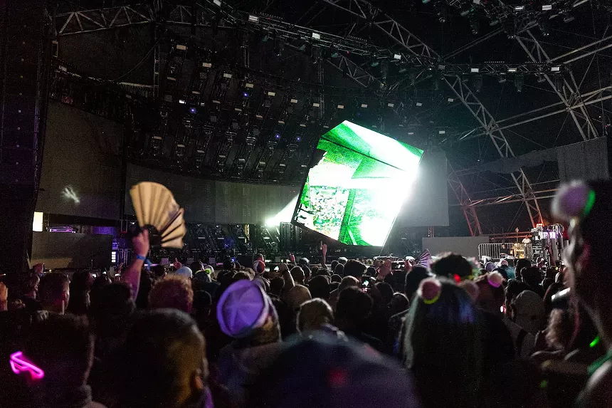 Deadmau5 onstage at Ultra Music Festival