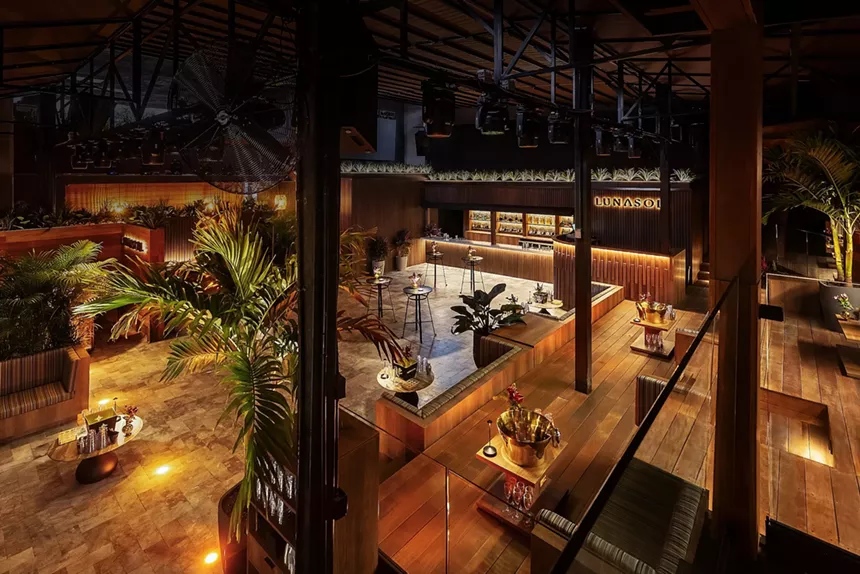 The interior of LunaSol in Wynwood
