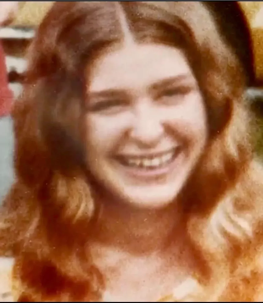 A photo of a young woman from 1975.