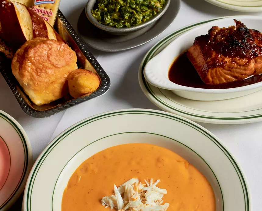 food on a table