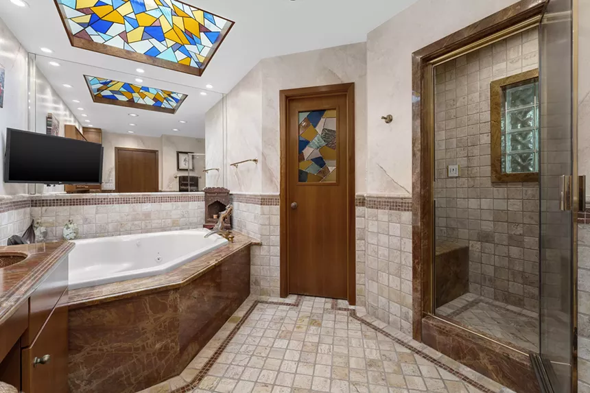 The primary bathroom
