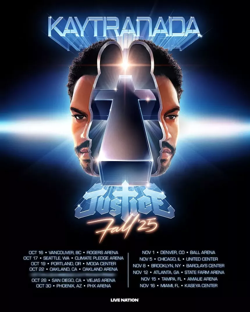Tour poster with sci-fi colors