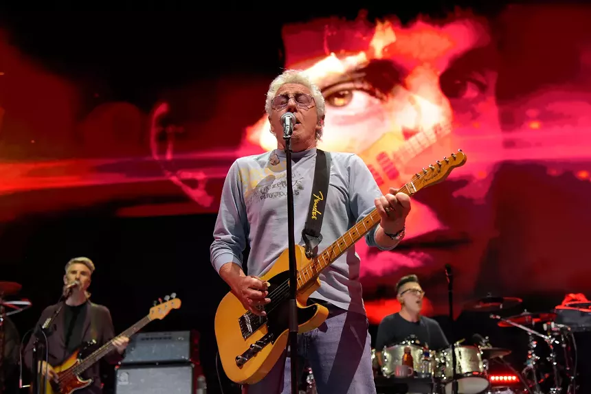 Singer Roger Daltrey performing last night at the Amerant Bank Arena.