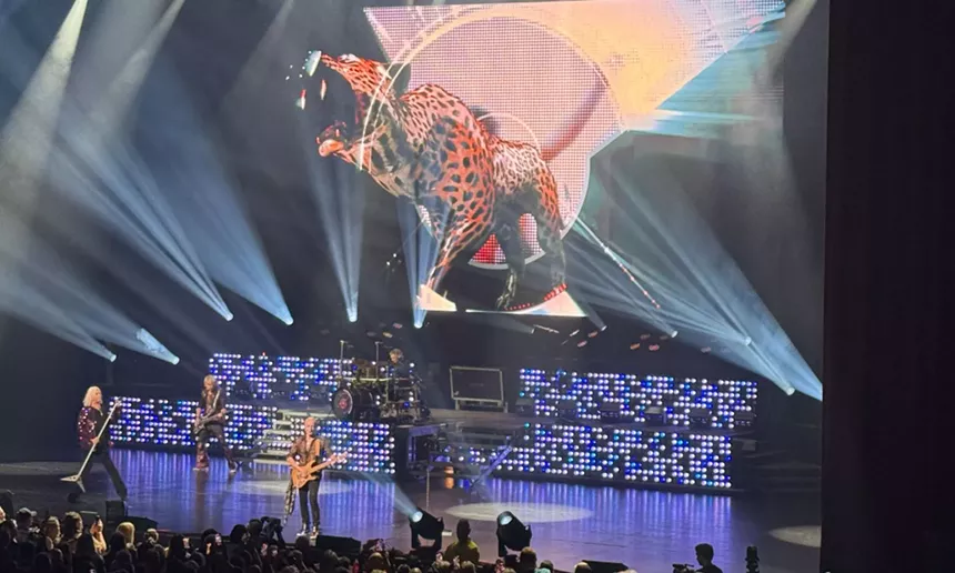 Def Leppard performing last night at Hard Rock Live