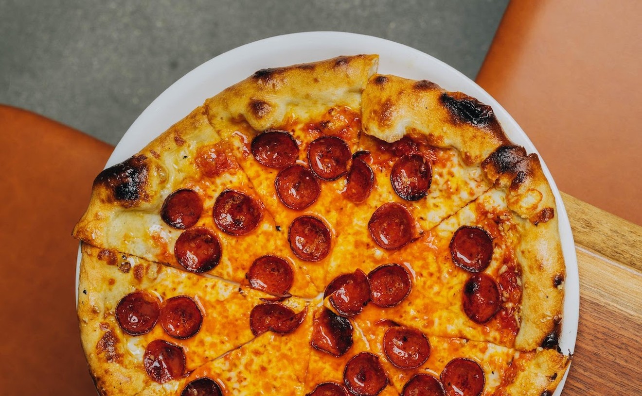A honey and pepperoni pizza from Barbakoa by Finka at the Doral Yard.