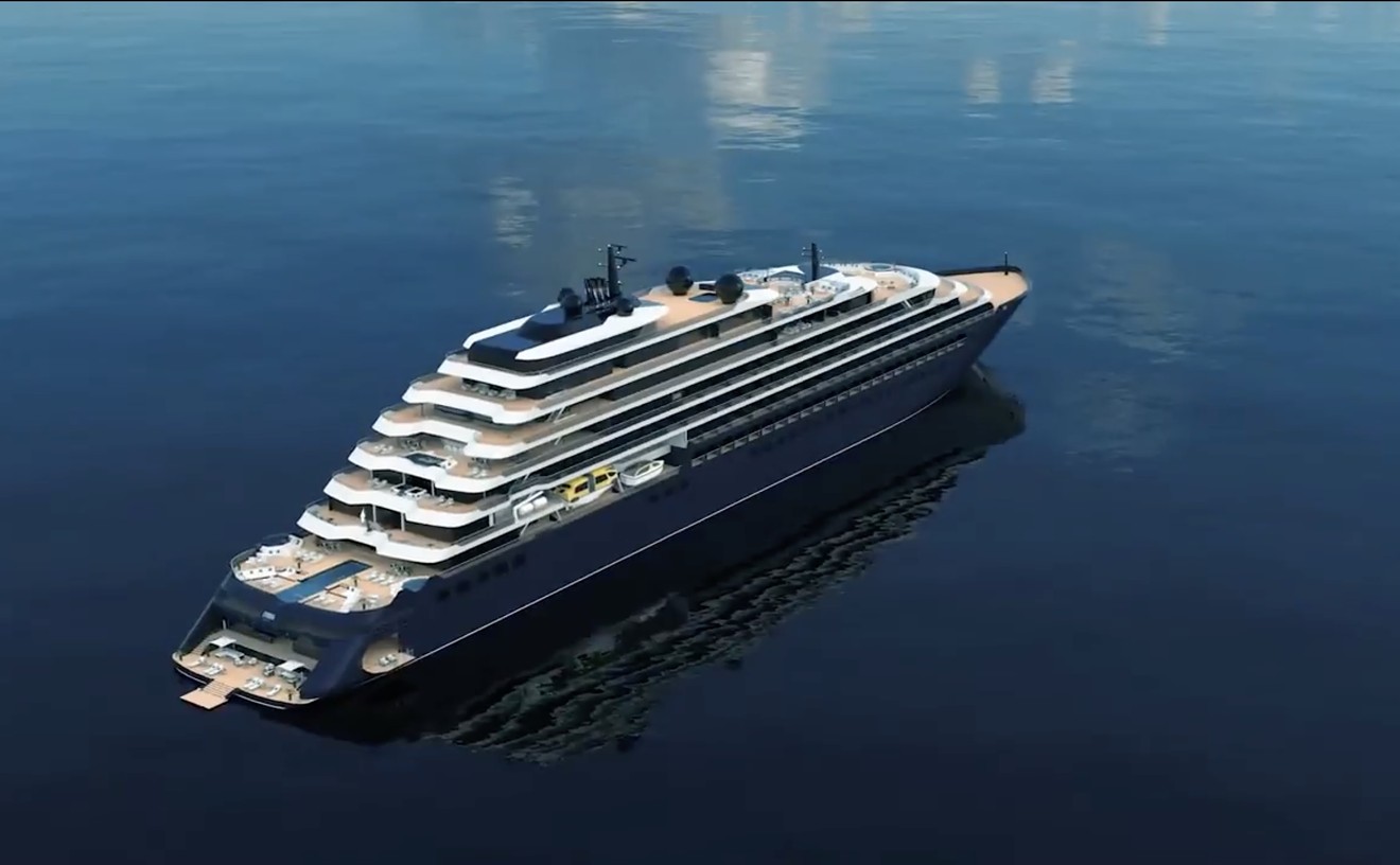 Ritz-Carlton Yacht Collection rendering of the megayacht Evrima