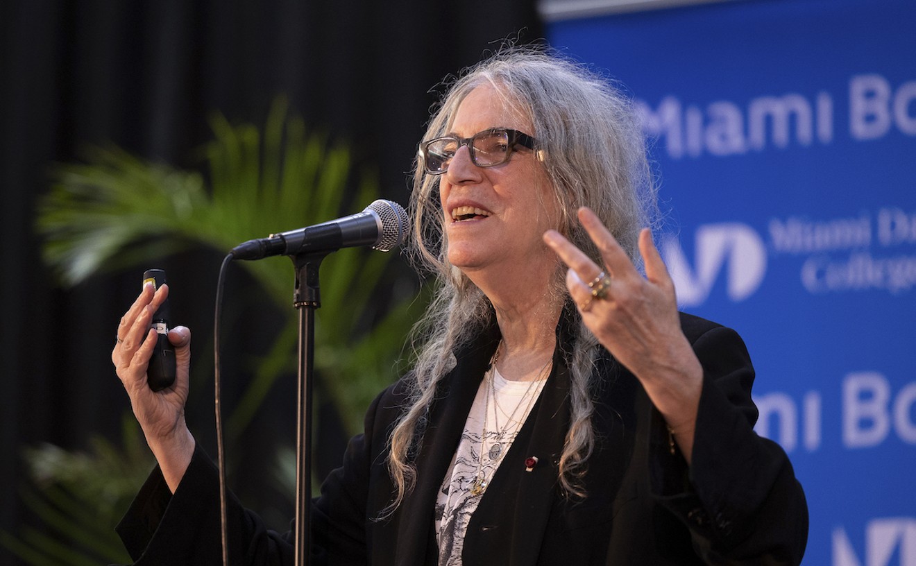 Patti Smith talked about her latest book, A Book of Days, at the Miami Book Fair on November 18.
