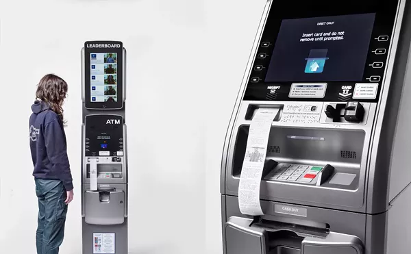 This Year's Art Basel Banana? An ATM with a Scoreboard