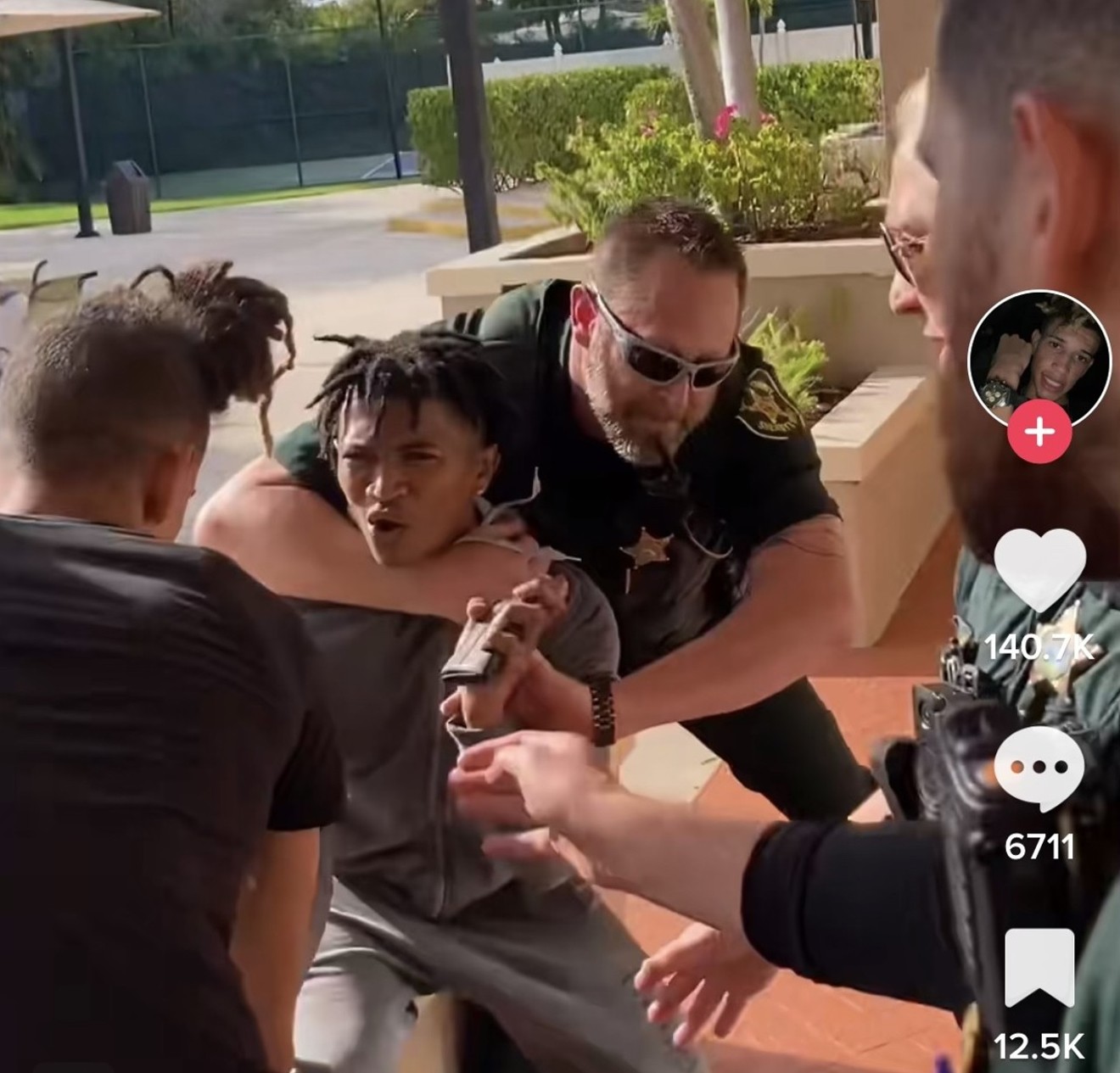 A BSO deputy put Khalil Pace in a chokehold and took him to the pavement outside Bonaventure Town Center Club.