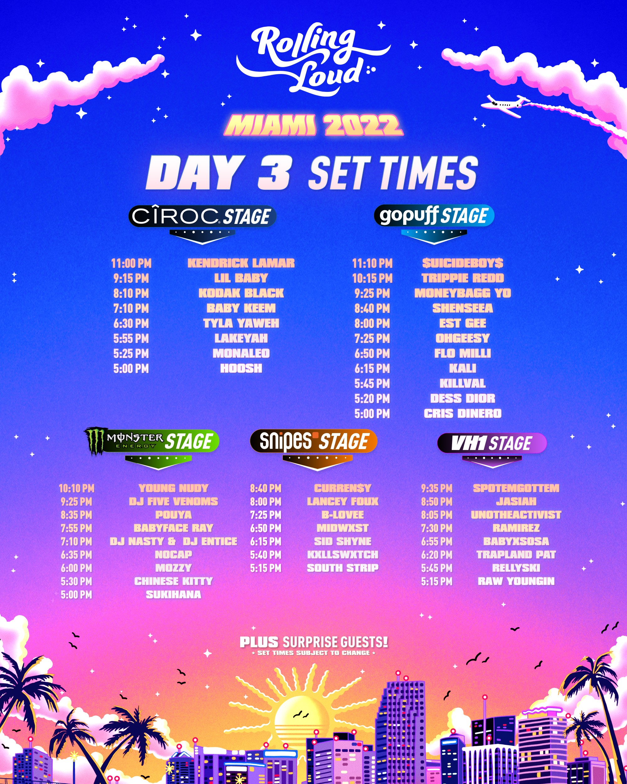 Rolling Loud 2022 Set Times and Livestream Schedule Miami New Times