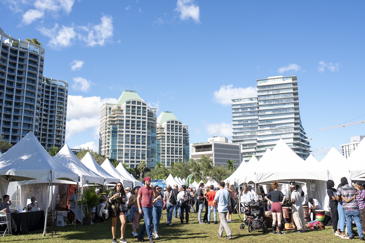 This year's Tasting Village takes place in Coconut Grove's Regatta Park.