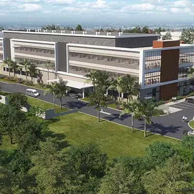 A rendering of the Broward County Forensic Science Center slated to house both the Broward County Sheriff's Office Crime Laboratory and the Broward County Office of Medical Examiner and Trauma Services.