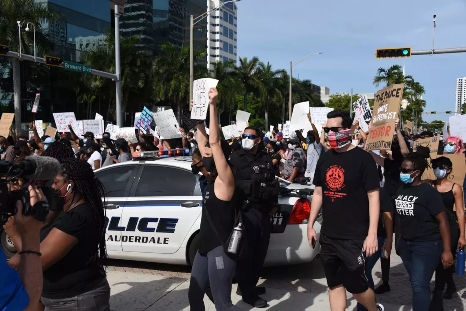 Photos Floyd Protest in Fort Lauderdale Miami New Times