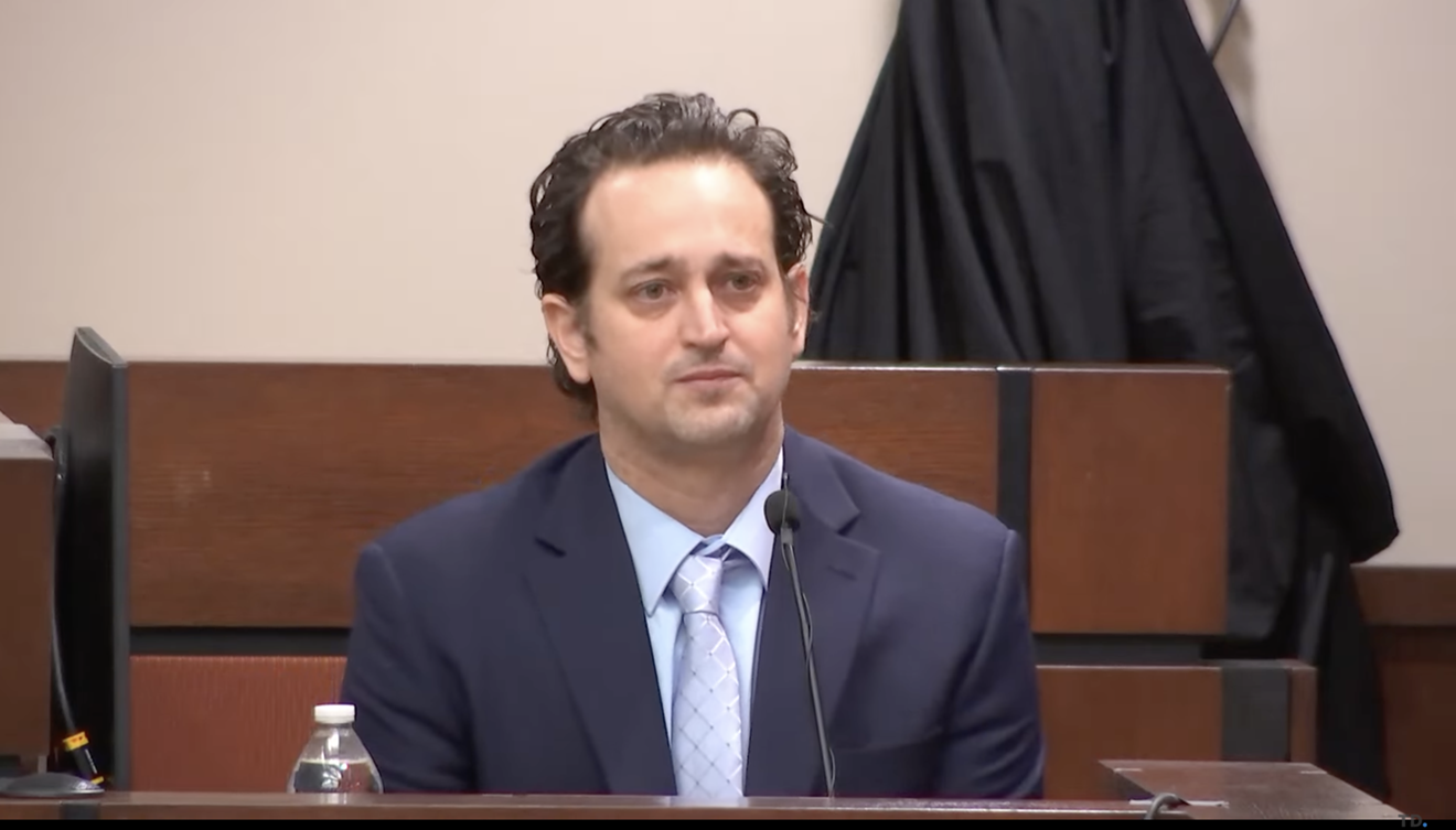 Charged with murdering lawyer Dan Markel, Charlie Adelson testifies on November 2, 2023 in Leon County, Florida.