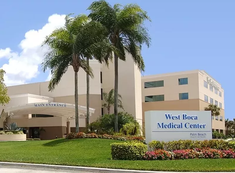 Image: West Boca Medical Center is one of six hospitals listed in the Palm Beach Health Network, the largest hospital network in the county.
