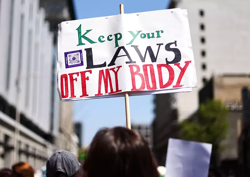 Image: A scene from the April 19, 2023, March for Reproductive Rights in Los Angeles