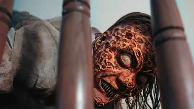 Scare actor at Fright Nights in West Palm Beach