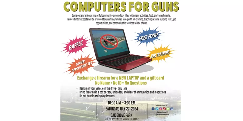 Image: Computers for Guns event flyer