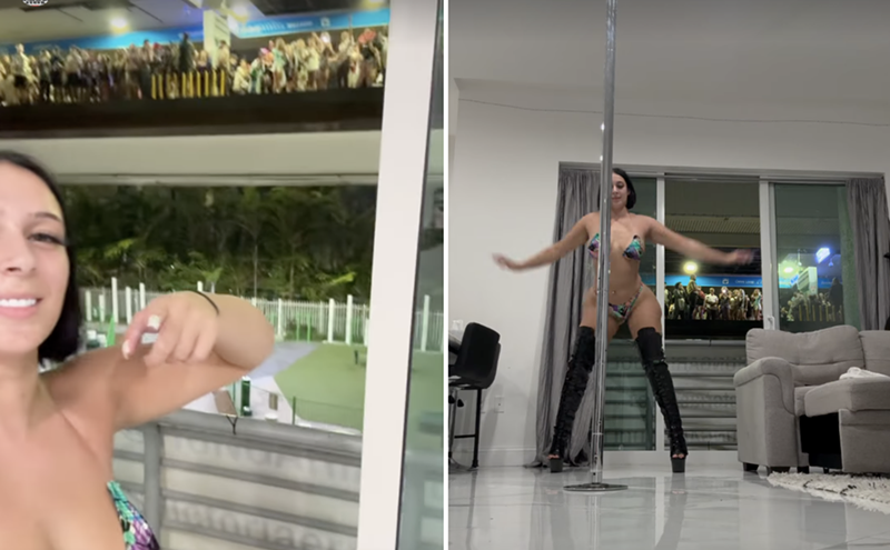 Image: Miami Stripper's Post-Ultra Pole-Dance Goes Viral