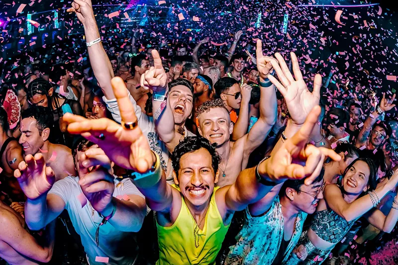 Image: Partygoers at Dreamland NYE in Miami